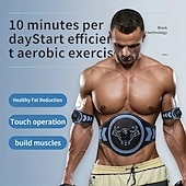 abordables Appareils de massage corporels-ceinture de taille de remise en forme d&#039;entraînement des muscles abdominaux pour la combustion des graisses et l&#039;exercice de perte de poids entraîneur abdominal