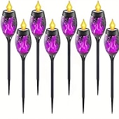billige Halloween utendørs-solenergi utendørs flimrende flamme lys, halloween jul solar fakkel sti lys vanntett lampe landskap dekorasjon belysning dekorere for utendørs hage sti camping griller