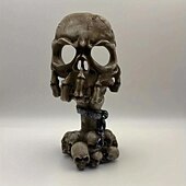 cheap Hallowen Prop Lighting-Halloween Skull Candelabra Creative Ghost Head Skull Hand Scented Candle Holder Personality Atmosphere Ornaments, Table Decoration Home Ornaments,goth,Gnome Statue Zombie Gnome Statue ,Fantastic Ornaments Skull ,Skull Head Creative Trick