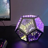 economico Luci intelligenti-LED Smart Light Infinty Dodecaedro Cool Lampada da Tavolo USB Luce Notturna Ambient Mood Changing