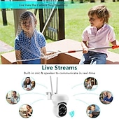 cheap Outdoor IP Network Cameras-HD 1080P 5G WiFi IP Camera Wireless Speed Dome PTZ CCTV IR Outdoor NetCam Monitoring Auto Tracking Full Color Night Vision Security Camera NetCam