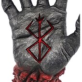 お買い得  ハロウィンの吊るし飾りとテーブルトップ装飾-ハロウィーンベルセルク神の手、恐怖フィギュア像、アニメ手作り樹脂オーナメント、ハロウィーンスケルトンフィギュア、ファンコレクションホームデコレーション用クラフトデスクおもちゃギフト
