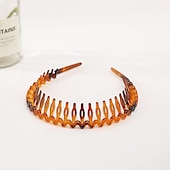 economico Accessori per acconciature-1pc fasce per capelli a zig zag per donne ragazze adolescenti, fasce per capelli in plastica con denti, pettine per capelli antiscivolo fasce per la testa accessori per capelli