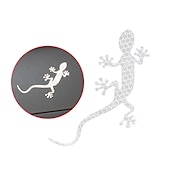 preiswerte Autoaufkleber-2 Stück Auto reflektierende Aufkleber Sicherheitswarnmarkierung Autos Auto Außenzubehör Nachtfahrwarnung Gecko Streifen Lichtreflektor