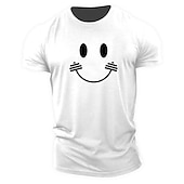 cheap Men&#039;s Graphic T Shirt-Men&#039;s Cartoon Graphic Prints T Shirt Graphic Tee 100% Cotton Short Sleeve Graphic Shirt Heather Gray Black White Comfortable Tee Outdoor Street Fashion Designer Clothing