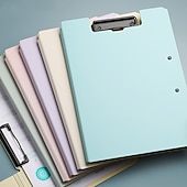 abordables Fournitures de bureau-A4 fichier dossier presse-papiers bloc-notes mémo clip conseil double clips test papier organisateur de stockage portable pad fournitures scolaires offi