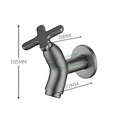 levne Nástěnné-nástěnná koupelnová baterie pouze studená voda, monoblokové umyvadlové baterie jednootvorové mosazné toaletní baterie