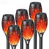 billige Halloween utendørs-solenergi utendørs flimrende flamme lys, halloween jul solar fakkel sti lys vanntett lampe landskap dekorasjon belysning dekorere for utendørs hage sti camping griller