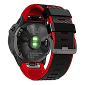 זול רצועות שעונים של Garmin-צפו בנד ל גרמין Fenix 7 7X 6 6X Pro Epix Pro 47mm 51mm Instinct 2X Approach S70 47mm S62 S60 Forerunner 955 945 Epix Marq Descent Quatix 22mm 26mm סיליקוןריצה תַחֲלִיף רצועה 22mm 26mm