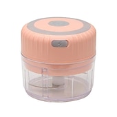 halpa Keittiökoneet-250 ml mini sähköinen valkosipulin silppuri inkiväärimurskain kone chilivihannesmurskain keittiötyökalu tukeva kestävä usb-lataus
