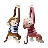 cheap Car Organizers-1pc Monkey Tissue Box Cartoon Creative Monkey Tissue Box Holder Case Car Accessories Interior Decoration Auto Parts Dropshipping