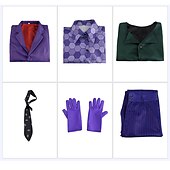 cheap Men&#039;s Costumes-The Dark Knight Clown Cosplay Costume Outfits Cosplay Movie Cosplay for Men&#039;s Adults&#039; Carnival Masquerade