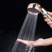 tanie Baterie prysznicowe-Beauty Skin trzybiegowy turbo pręt doładowany prysznic głowica prysznicowa wanna z hydromasażem zestaw węży do kąpieli podgrzewacz wody głowica prysznicowa prysznic