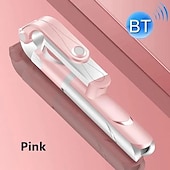 Недорогие Моноподы для селфи-Палка для селфи Bluetooth С возможностью удлинения Максимальная длина 68 cm Назначение универсальный Android / iOS Универсальный