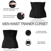 olcso Testmasszírozó-férfi karcsúsító alakformáló férfi derék edző cincher fűző férfi testmodellező öv haskontroll formáló pánt fitnesz formázóruha