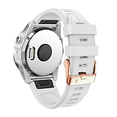 Недорогие Ремешки для часов Garmin-Ремешок для часов для Garmin Fenix 7S Pro 6S 5S Plus Epix Pro 42mm Approach S70 42mm Instinct 2S Descent Mk2S D2 Delta S 20mm силиконовый Замена Ремень 20mm Регулируется Пряжка из нержавеющей стали