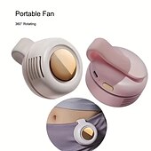 abordables Ventilateurs-Ventilateur de cou avec lanière réglable – Ventilateur mains libres rechargeable par USB avec refroidissement à 3 vitesses pour une utilisation en extérieur