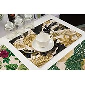 abordables Napperons et sous-verres et dessous de plat-sets de table verts résistant à la chaleur set de table de ferme set de table résistant aux taches, set de table pour mariage cuisine table à manger décoration intérieure extérieure