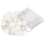 economico Striscie luci a batteria-led crystal clear ball string luce fata flessibile luci ghirlanda 1m 3m 30leds per la festa di nozze albero di natale decorazioni per le vacanze illuminazione