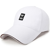 cheap Men&#039;s Hats-Men&#039;s Baseball Cap Black White Cotton Travel Beach Outdoor Vacation Plain Adjustable Fashion