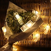 cheap Battery String Lights-Elegant Wedding Party Reception Photo Clip String Lights – 1.5M/3M/6M Fairy Copper Wire, Waterproof, Warm White, for Bedroom and Holiday Decor