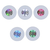cheap Novelties-1/2/5pcs LED Coaster Flashing Creative Luminous Bottle LED Light Cup Sticker Mat Bar Club Party Supply Coaster Decor