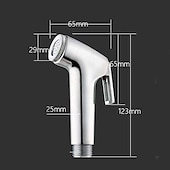 preiswerte Bidet-Armaturen-Bidet-Sprühgerät für die Toilette mit Schlauch 1,5 m, handmontierter ABS-Sprühkopf zur Wandmontage, Shattaf-Windelreinigungsset für die persönliche Hygiene