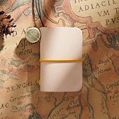 levne Notebooky a plánovače-Kůže zápisník Jednoduchý A7 2.9×4.1 palce Retro Kůže SoftCover Přenosná 64 stránky zápisník pro Cestovatelské Student