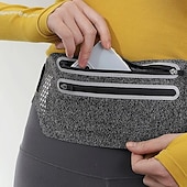 abordables sac de téléphone universel-poche de taille ultra-mince en cours d'exécution sport sac banane pack voyage ventre taille ceinture en plein air double fermeture éclair randonnée poche portefeuille ceinture sacs