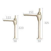 abordables Robinets de lavabo-robinet de lavabo de salle de bain - robinets de bain monotrou classiques électroplaqués