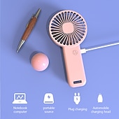 Недорогие Вентиляторы-Складной ручной мини-вентилятор – 3 скорости USB перезаряжаемый персональный вентилятор для путешествий офиса домашнего использования
