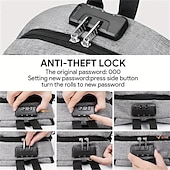 お買い得  整理と収納-1pc 大容量ラップトップ収納バックパック通学屋外キャンプ旅行盗難防止防水スポーツバッグ usb 充電ポート父の日ギフト誕生日ギフト