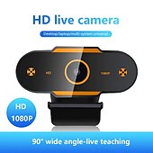 cheap Indoor IP Network Cameras-Full 1080P Autofocus HD Webcam Web USB Camera Microphone for PC Desktop Laptop