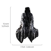 お買い得  ハロウィンの吊るし飾りとテーブルトップ装飾-ハロウィン ホラー アート デザイン 樹脂 黒ローブ 死神 座像 ゴシック ダークナイト テロ 死神の装飾 ハロウィン ホーム デコレーション 本棚 デスクトップ 装飾 ギフト 1pc