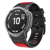 זול רצועות שעונים של Garmin-צפו בנד ל גרמין Fenix 7 7X 6 6X Pro Epix Pro 47mm 51mm Instinct 2X Approach S70 47mm S62 S60 Forerunner 955 945 Epix Marq Descent Quatix 22mm 26mm סיליקוןריצה תַחֲלִיף רצועה 22mm 26mm