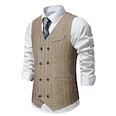 economico Costumi maschili degli anni '20-Vintage Anni 1920 Gilet Il grande Gatsby Gentiluomo Testimoni dello Sposo Slim Fit Costume Per uomo Mascherata Matrimonio Ospite di nozze Evento / Festa Adulti Gilet