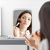 رخيصةأون أضواء الديكور-3 ألوان led ماكياج مرآة خرز مصباح عالي الكثافة في المرآة تعديل شاشة تعمل باللمس السطوع ملء ضوء مرآة واجهة شحن USB قابلة للطي وتحمل بسهولة هدية عيد ميلاد عيد الحب للأم وصديقاتها