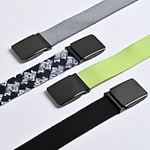 levne Pánské opasky-Pánské Taktický pás Plátěný pásek Automatická spona Plátno Bez vzoru Černá Bílá Denní nošení Jdeme ven Víkend