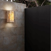 preiswerte Außenwandleuchten-LED-Wandleuchte für den Außenbereich, wasserdicht, IP55, Stein, Wohnzimmer, Musterzimmer, Schlafzimmer, Nachttisch, TV-Wandkunst, Wandleuchte, 110–240 V