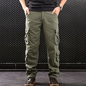 cheap Cargo Pants-Men's Cargo Pants Cargo Trousers Hiking Pants Pocket Plain Comfort Quick Dry Daily Outdoor Going out Fashion Casual Blue Camouflage Blue