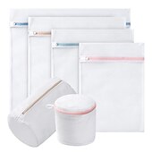 economico Gadget bagno-sacchetti per biancheria in rete per delicati con cerniera, borsa per biancheria intima, borsa da viaggio per organizzare, borsa per la pulizia degli indumenti per bucato, camicetta, calzetteria, calze, biancheria intima, reggiseno, lingerie