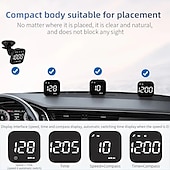 voordelige Head-up display-digitale gps snelheidsmeter auto hud heads-up display met digitale snelheid in mph kph kompas rijrichting vermoeidheid rijherinnering te hoge snelheid alarm tripmeter