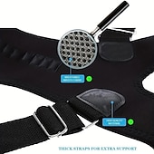 Недорогие Индивидуальная защита-Регулируемый двойной регулируемый ремешок Поддержка плеча и позвоночника Пояс для коррекции поясницы У мужчин и женщин Ортопедический корсет для верхней части спины Подарок на День святого Валентина