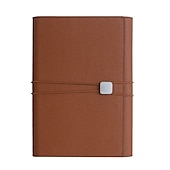 abordables Carnets et planificateurs-Cuir Journal Carnet Ligné A5 5.8×8.3 pouces Couleur Pleine PU Couverture souple Portable 180 pages Carnet pour Ecole Bureau Voyageur