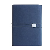 abordables Carnets et planificateurs-Cuir Journal Carnet Ligné A5 5.8×8.3 pouces Couleur Pleine PU Couverture souple Portable 180 pages Carnet pour Ecole Bureau Voyageur