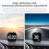 voordelige Head-up display-digitale gps snelheidsmeter auto hud heads-up display met digitale snelheid in mph kph kompas rijrichting vermoeidheid rijherinnering te hoge snelheid alarm tripmeter