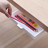 お買い得  ペンケース＆ホルダー-デスク収納ボックス 目に見えないロードビューロー ペーストタイプ 仕上げボックス 学生の寝室のデスクトップ 創造的な文房具ボックス