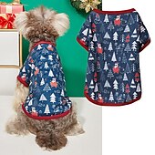 cheap Cooling Vest &amp; Shirt-Dog Cat Shirt / T-Shirt Fashion Party Winter Waterproof Breathable Soft Washable Comfortable Christmas Party Casual Daily Festival Dog Clothing for Bichon Frise Pomeranian Baby Pet Papillon Small