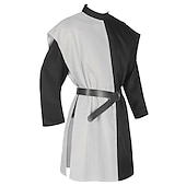 preiswerte Oberteile-Mittelalterlich Renaissance Cosplay Kostüm Maskerade Tunika Wikinger Kreuzritter Kostüm Herren Vikinger Fantasie Maskerade Party / Abend Erwachsene Trikot / Einteiler