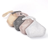 abordables Cabas et fourre-tout-Sac de soirée à strass pour femme – pochette en cristal scintillant pour fêtes, mariages et événements formels